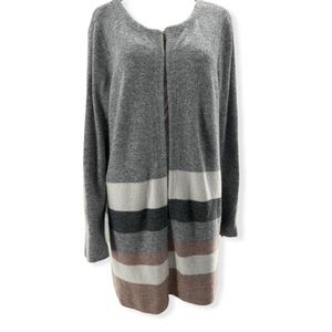 Stitches & Stripes Long Open Cardigan Size XXL